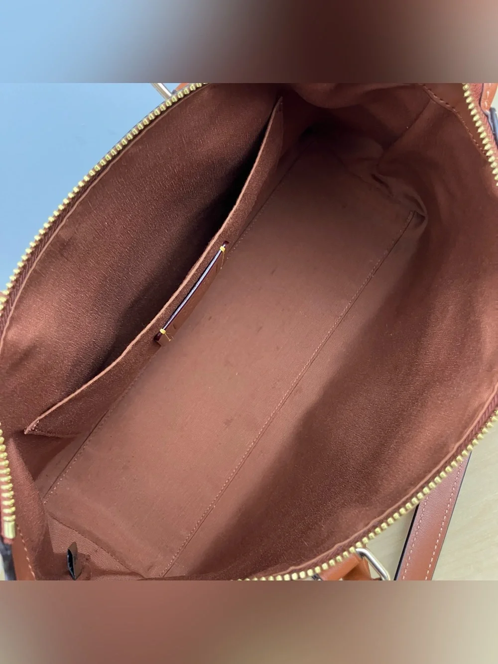 Coach CBM11 Georgia Satchel Bag Purse Smooth Brown Leather W/ Matching Wallet